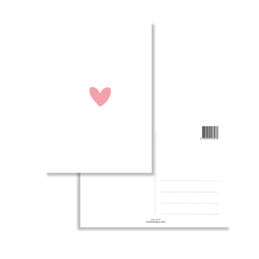 Stationery & gift: kaartje a6 - Hartje