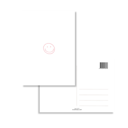 Stationery & gift: kaartje a6 - smiley