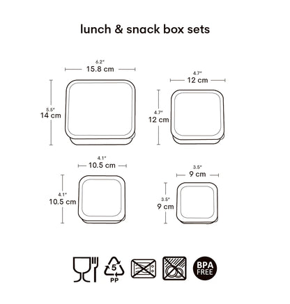 ALLC: Lunch & snack box set: prinsessen