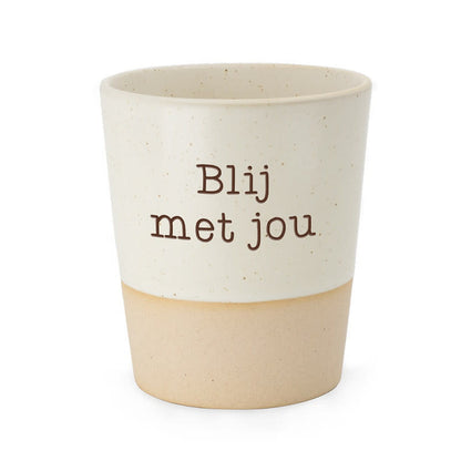 Miko: Mok keramiek - Blij met jou