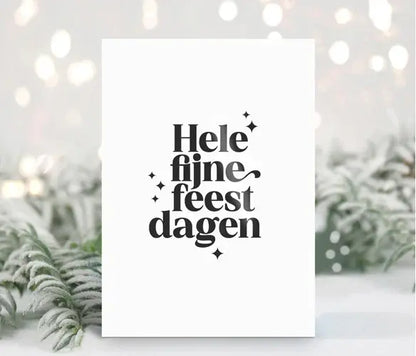 Liefz: kaart a6 - Hele fijne feestdagen