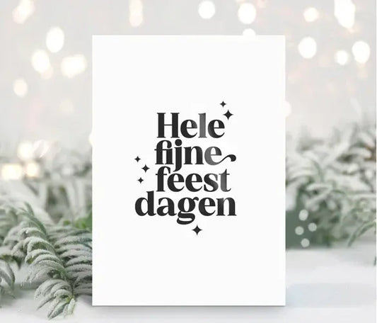 Liefz: kaart a6 - Hele fijne feestdagen