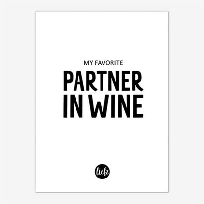 Liefz: Fles etiket | Partner in wine