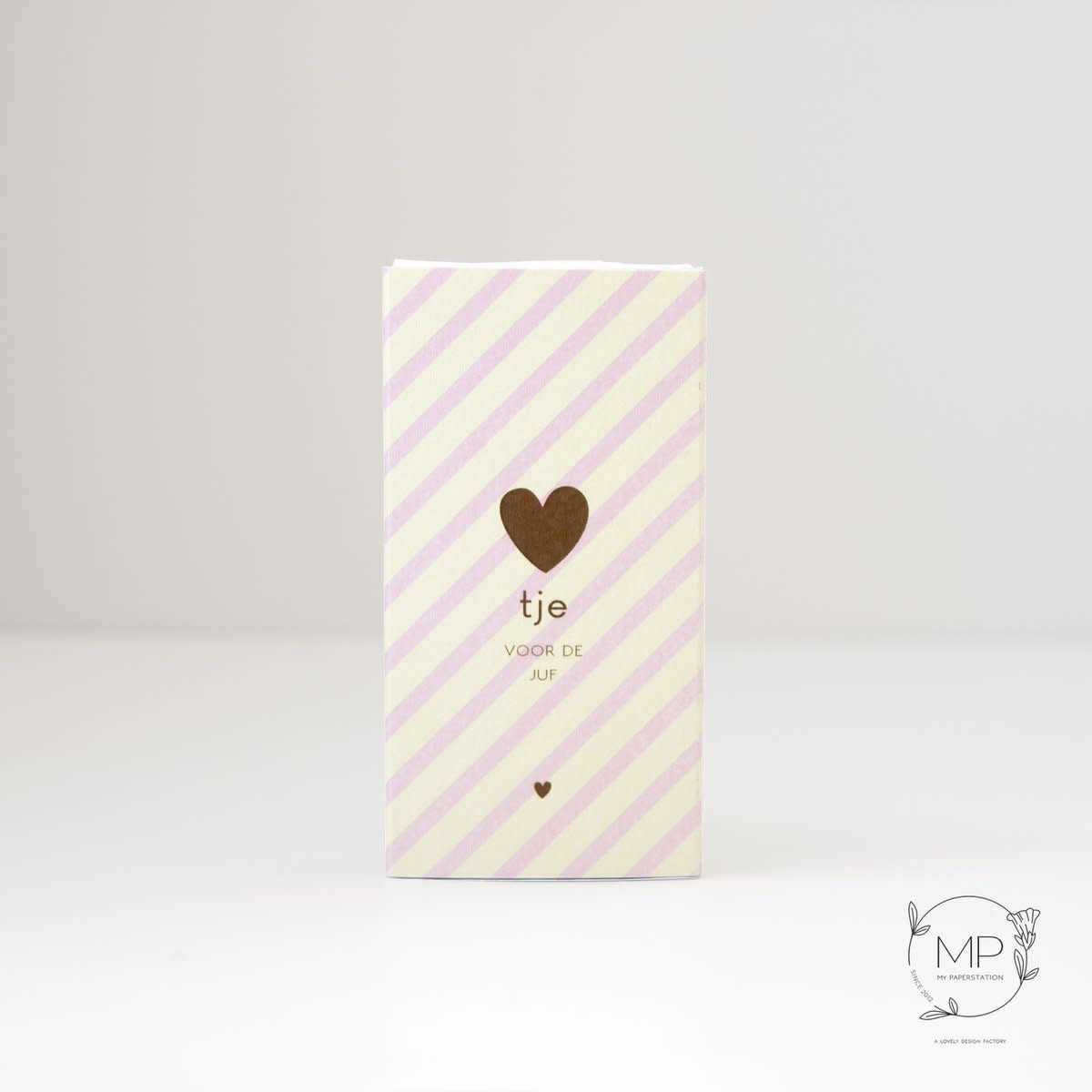 My paperstation:  Little giftbox "Hartje voor de juf"