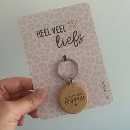 Label ZeeV: Sleutelhanger + kaart - Topper
