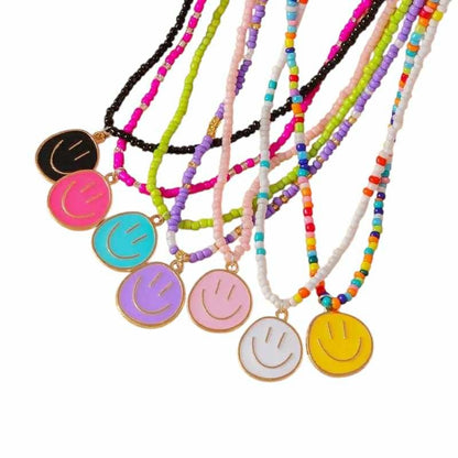 ketting - pareltjes - smiley