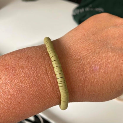 Biba: armbandje klei - kaki