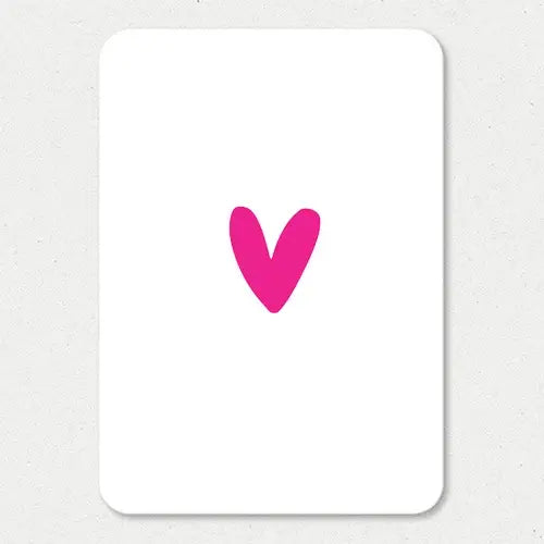 Liefz: kaart a6 - Hart roze