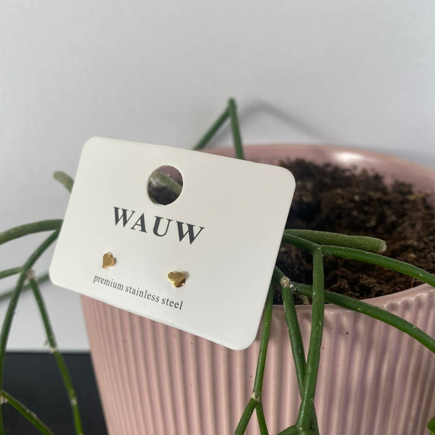 Wauw: oorbellen - hartjes klein