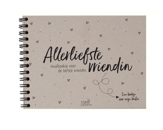 zoedt Invulboekje voor de allerliefste vriendin