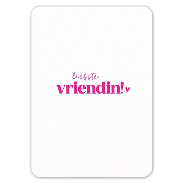 Liefz: kaart a6 - Liefste vriendin (roze)