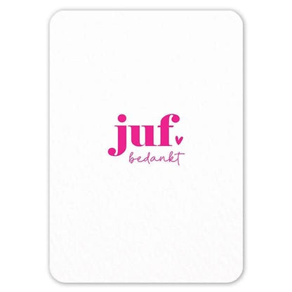 Liefz: Kaart a6 | Juf bedankt