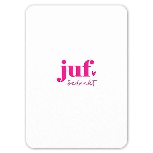 Liefz: Kaart a6 | Juf bedankt