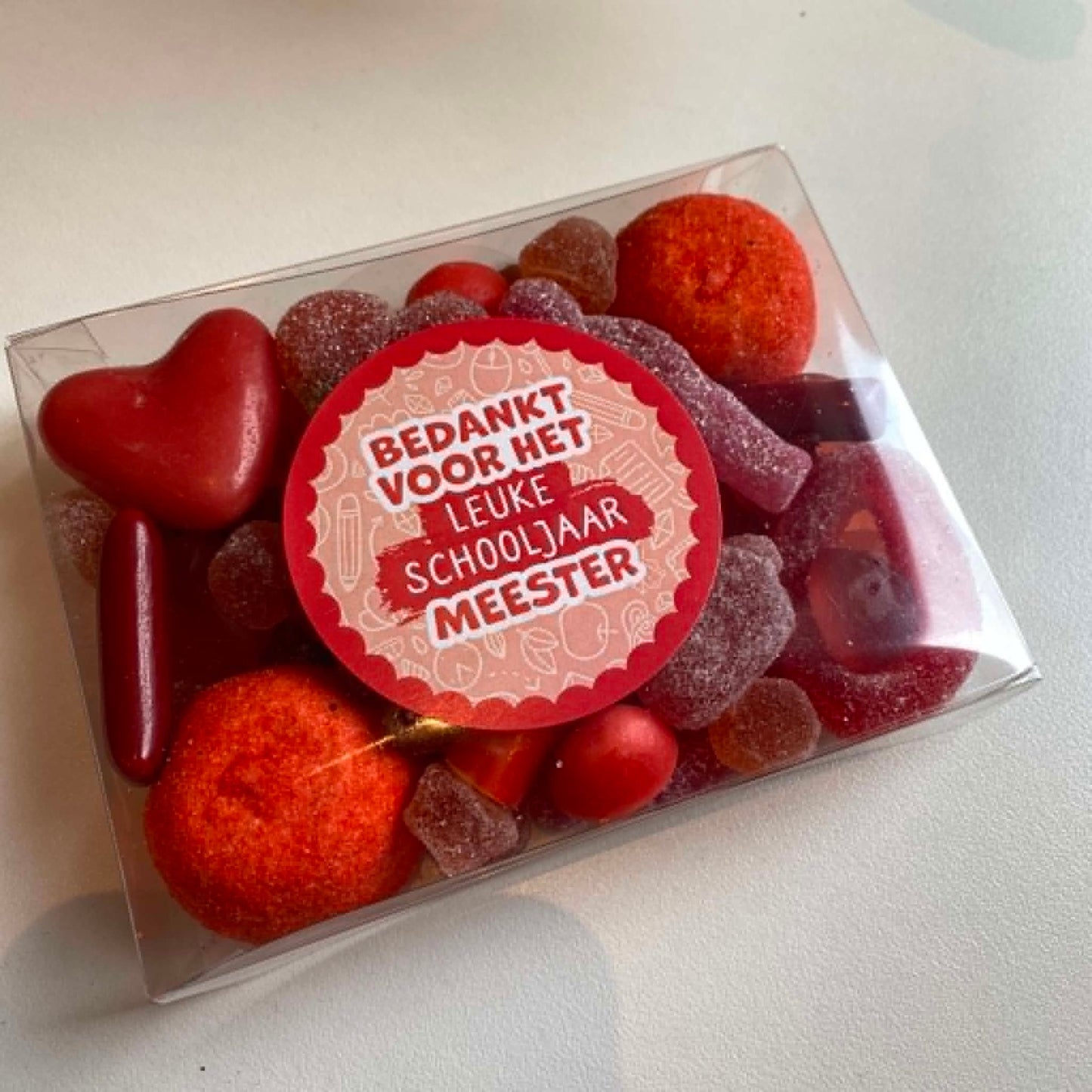 Zoete groetjes: snoepjes - Meester