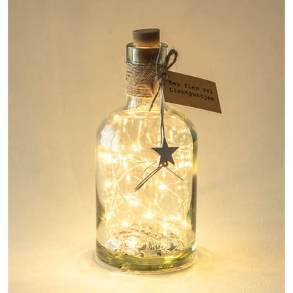 Sidedish: Fles vol lichtpuntjes