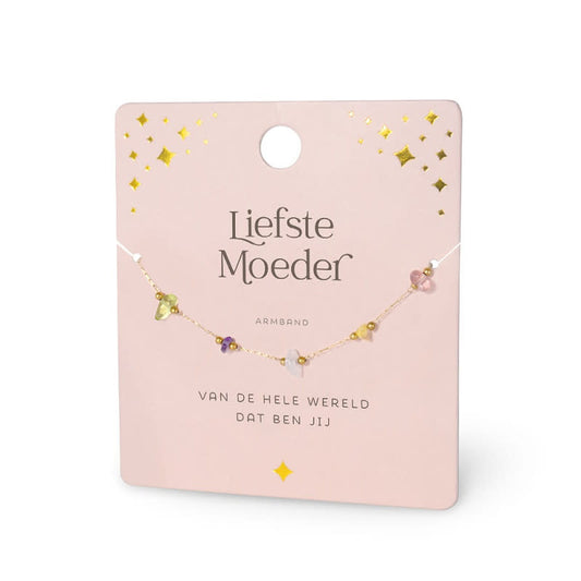 Miko: Edelsteen armband - moeder