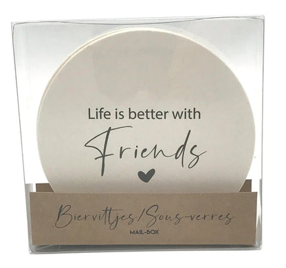 Mail-box: Bierviltjes - Life is better with friends