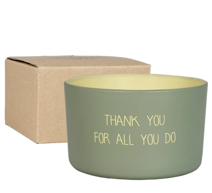 My Flame: Buitenkaars: Thank you for all you do