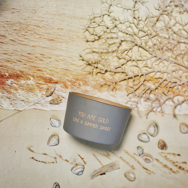 My Flame: Buitenkaars: You are gold like a summer sunset