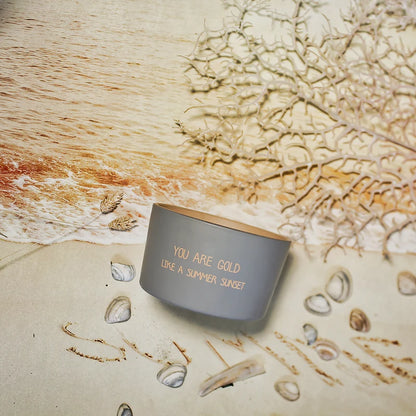 My Flame: Buitenkaars: You are gold like a summer sunset