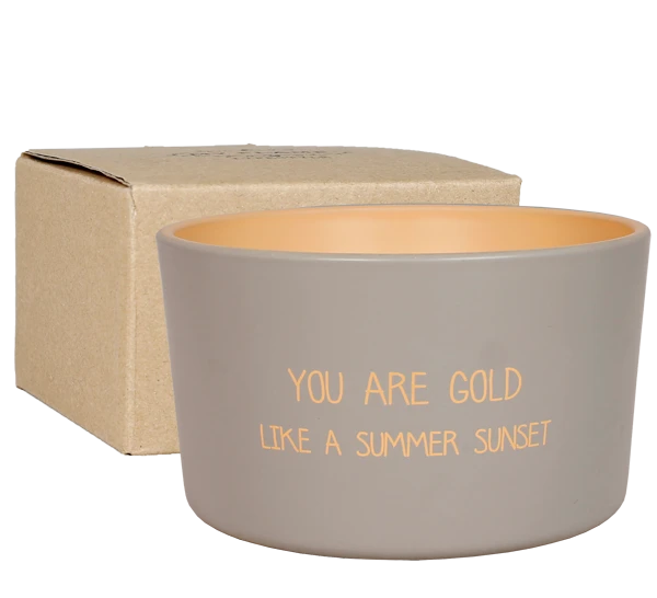 My Flame: Buitenkaars: You are gold like a summer sunset