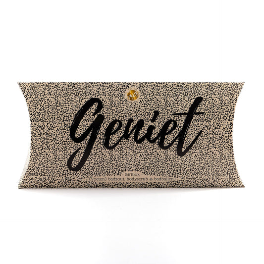 The big gifts: Giftbox geniet - zwart/beige versie