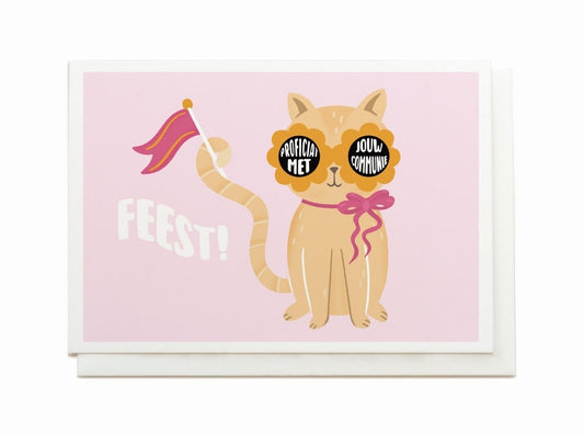 Enfant terrible: wenskaart - feest! Proficiat met jouw communie