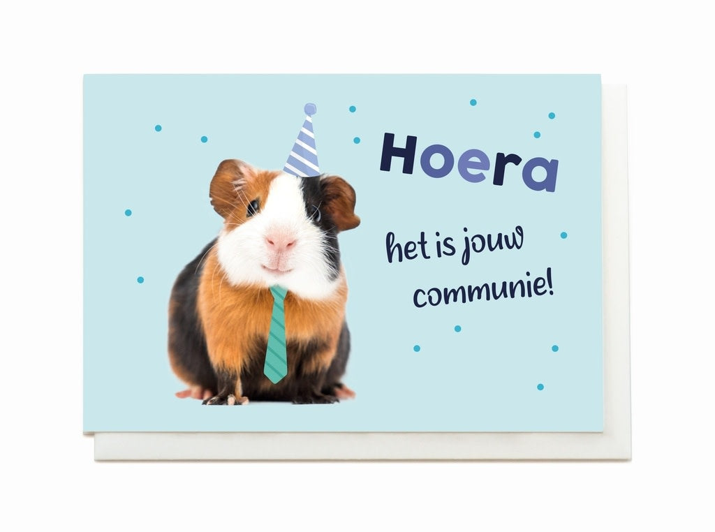 Enfant terrible: wenskaart - Hoera het is jouw communie
