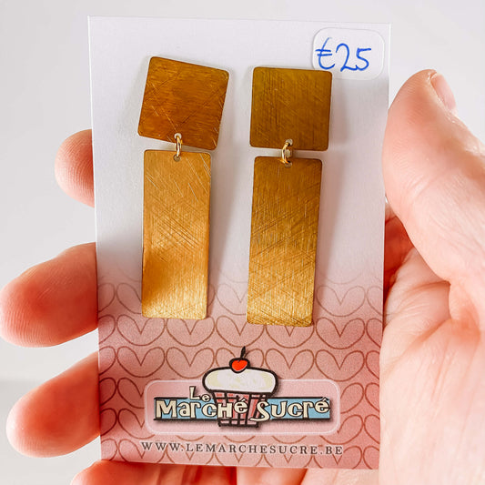 Le marché sucré: oorbellen - goud