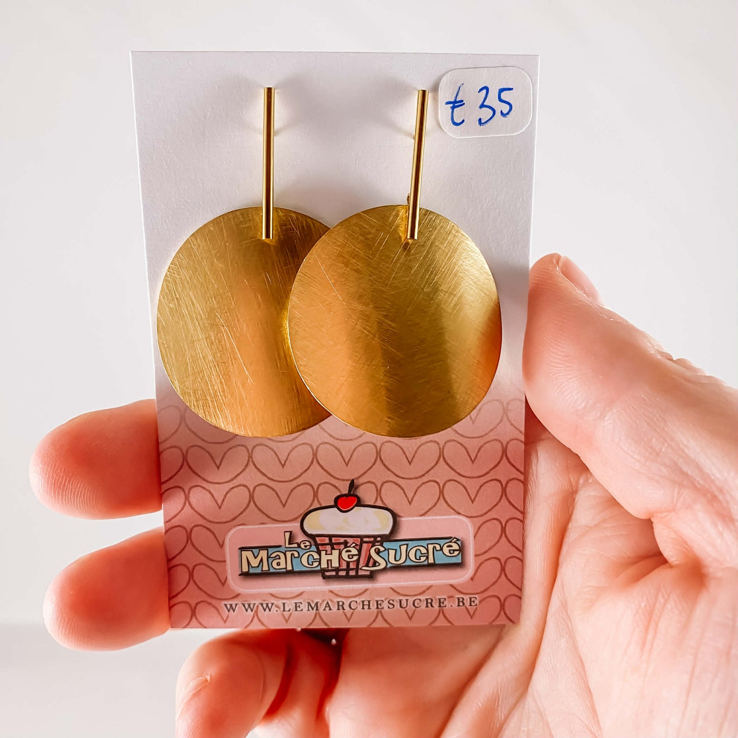 Le marché sucré: oorbellen - goud