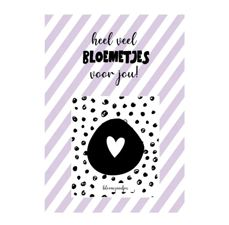Labelgeluk: Kaart A6 | heel veel bloemetjes voor jou