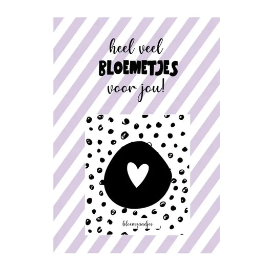 Labelgeluk: Kaart A6 | heel veel bloemetjes voor jou