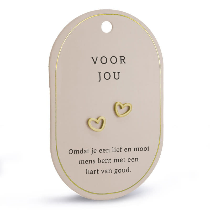 Miko: Oorbellen - Goud - Voor jou