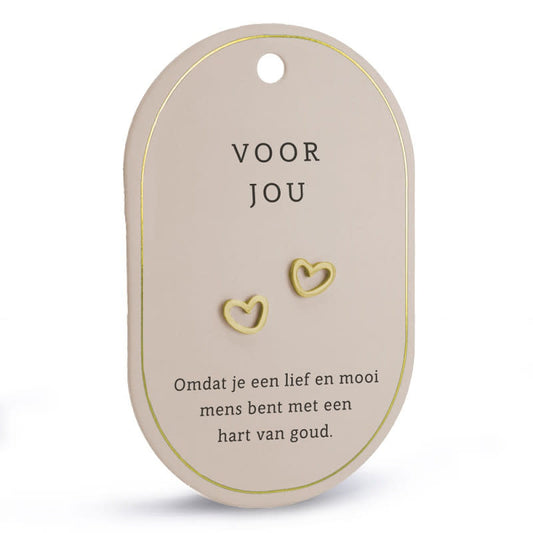 Miko: Oorbellen - Goud - Voor jou