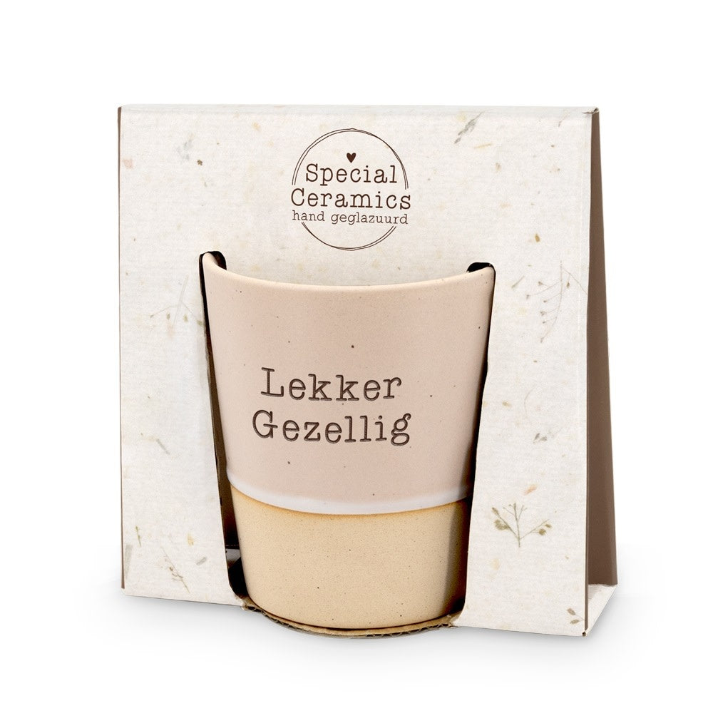 Miko: Mok keramiek - lekker gezellig