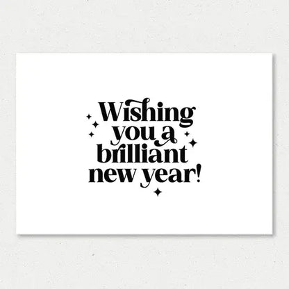Liefz: kaart a6 - Wishing you a brilliant new year