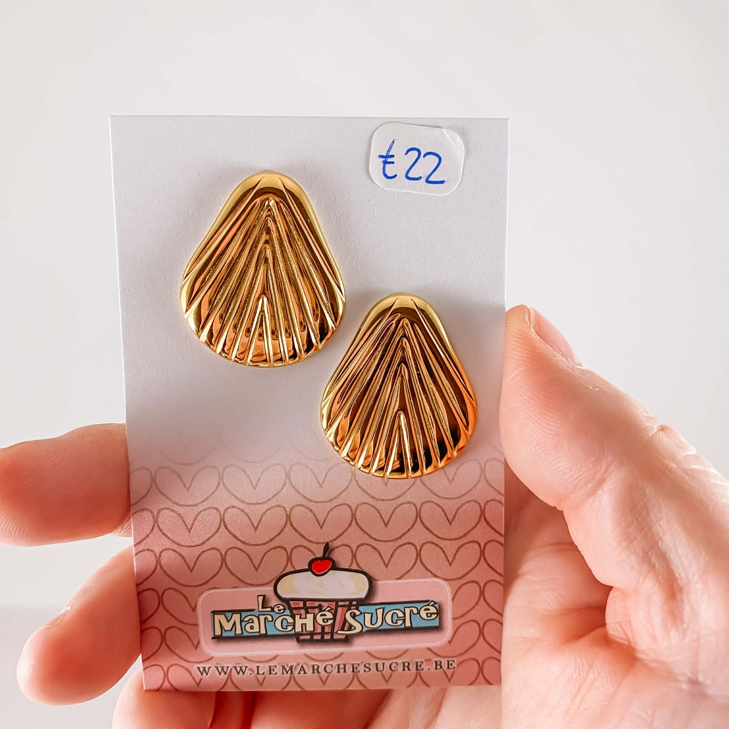 Le marché sucré: oorbellen - goud