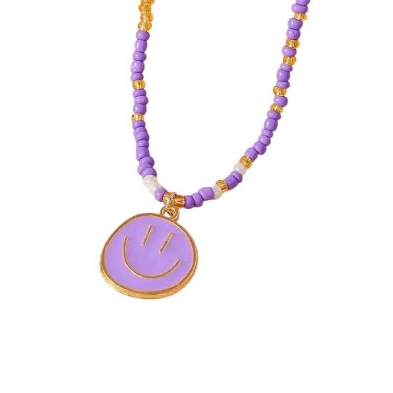 ketting - pareltjes - smiley