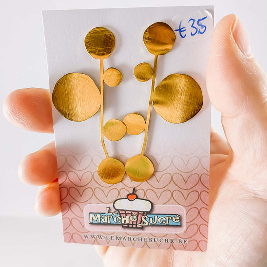 Le marché sucré: oorbellen - goud