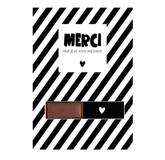 Labelgeluk: Kaart A6 | merci dat jij er voor mij bent!