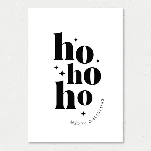 Liefz: kaart a6 - Ho Ho Ho Merry Christmas