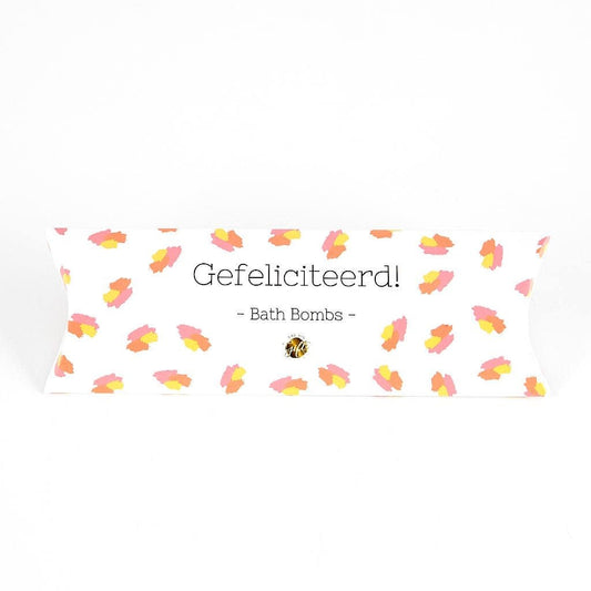 The big gifts: Gondeldoosje bath bombs - Gefeliciteerd