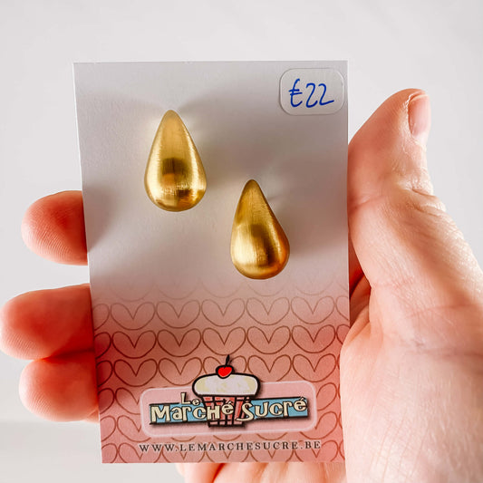 Le marché sucré: oorbellen - goud