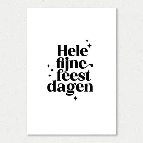 Liefz: kaart a6 - Hele fijne feestdagen