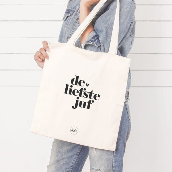 Liefz: Katoenen tas | De liefste juf