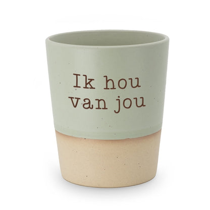 Miko: Mok keramiek - Ik hou van jou