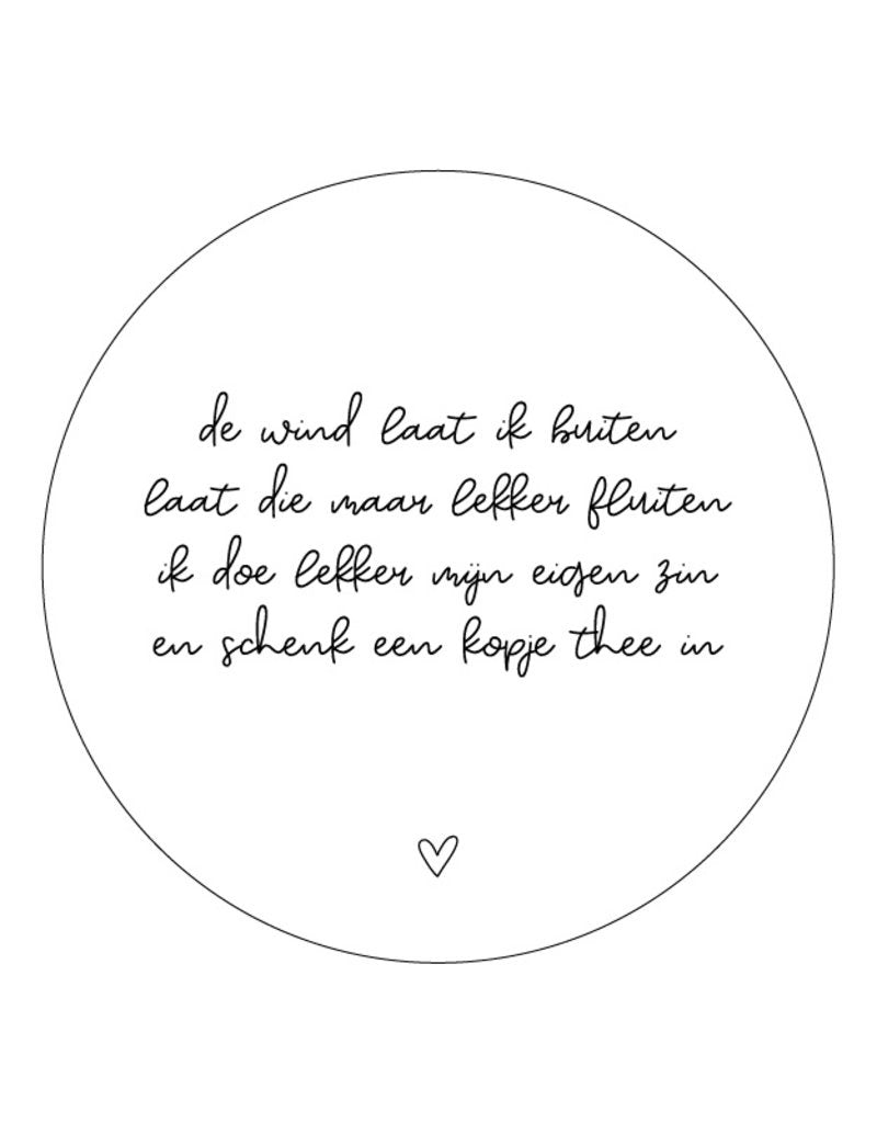 zoedt muurcirkel 20 cm de wind laat ik buiten ...