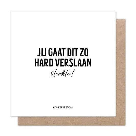 Liefz: Dubbele kaart | Jij gaat dit zo hard verslaan, sterkte! (kanker is stom)
