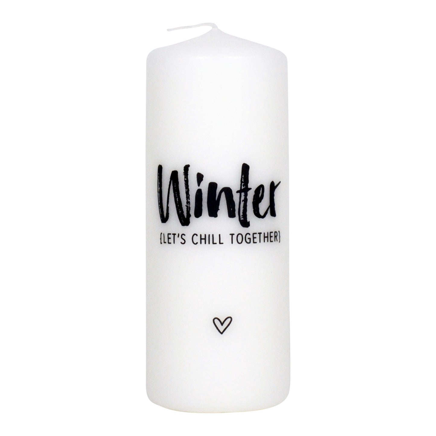 zoedt kaars groot Winter let's chill together