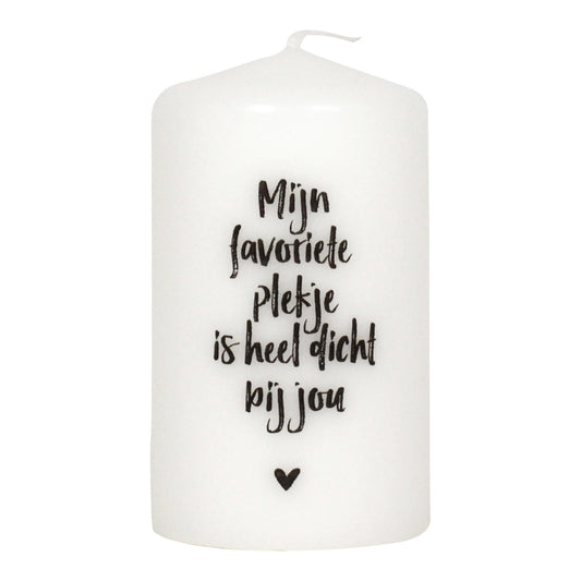 zoedt kaars klein Mijn favoriete plekje is bij jou